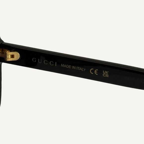 Gucci GG0632S 001 Oversized Rectangular Black Marmont Tinted Sunglasses Women